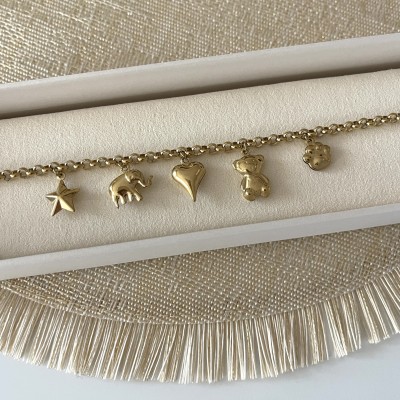 BRACCIALE MULTICHARM LOVE GOLD
