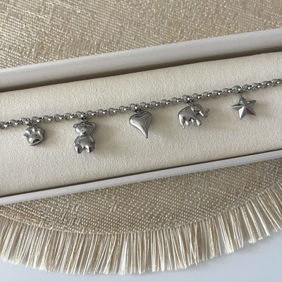 BRACCIALE MULTICHARM LOVE SILVER