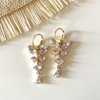 ORECCHINI BUTTERFLY CRYSTAL