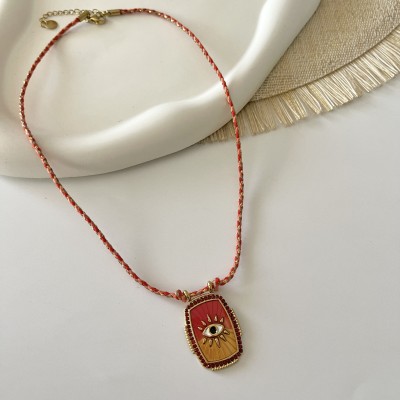 COLLANA EVIL EYE RED
