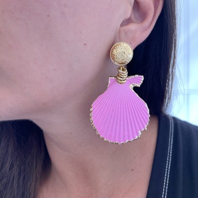 ORECCHINI CONCHIGLIE PINK