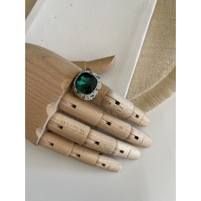 ANELLO ELASTICO VERDE SMERALDO