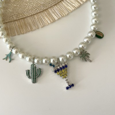 COLLANA PERLE CHARMS