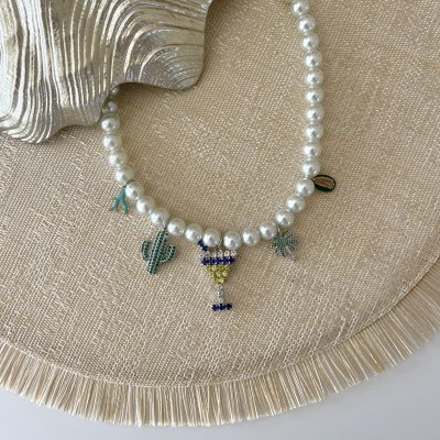 COLLANA PERLE CHARMS