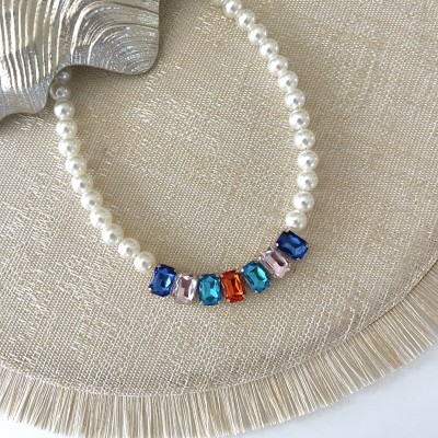 COLLANA PERLE E PIETRE