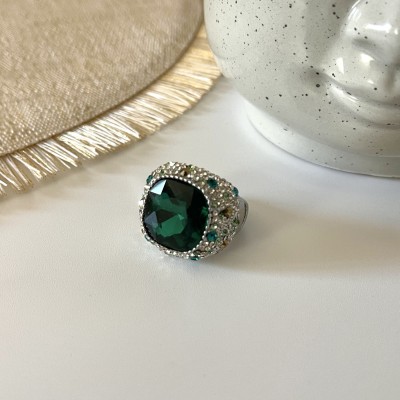 ANELLO ELASTICO VERDE SMERALDO
