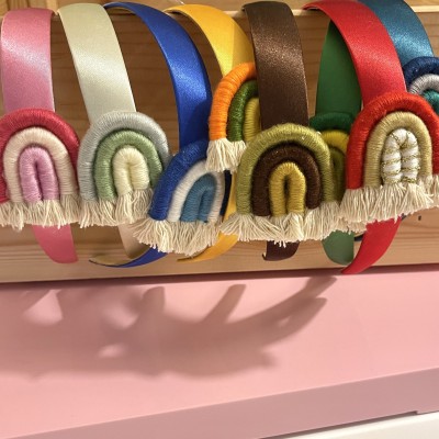 CERCHIETTI PER CAPELLI CON ARCOBALENO